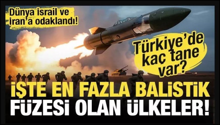 Dünyanın Balistik Füze Devleri: İran ve İsrail Öne Çıkıyor