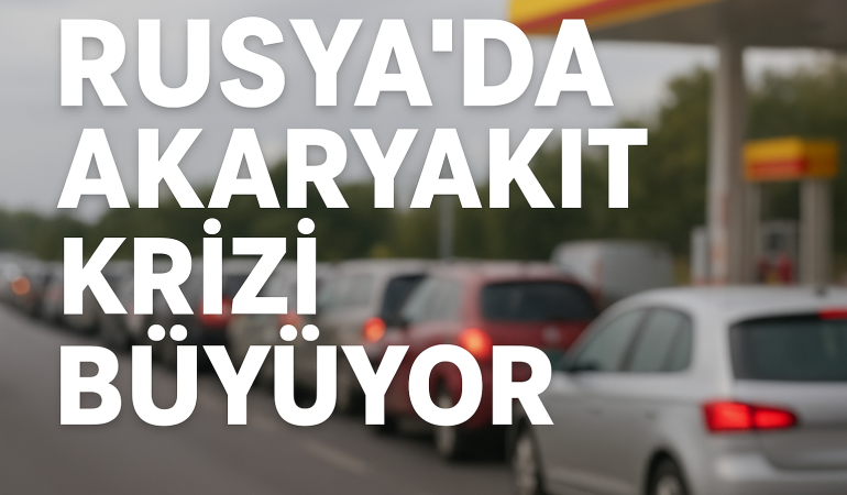 Rusya’da akaryakıt krizi büyüyor: Kuyruklar kilometreleri buldu?