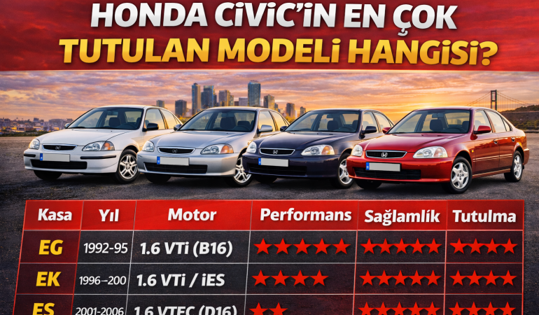 Honda Civic’in En Çok Tutulan Modeli Hangisi? Efsane Kasa, Efsane Motor?