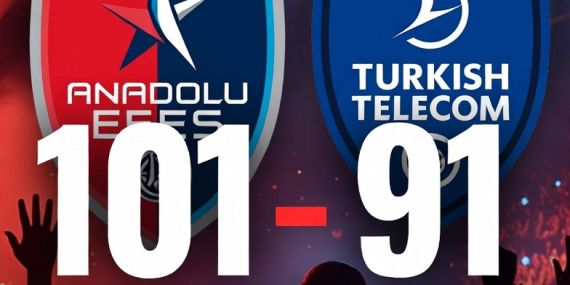 Anadolu Efes evinde Türk Telekom’u 101-91 yendi! Maç özeti