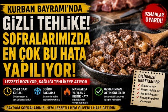 Kurban Sofralarında Gizli Tehlike! Uzmanlar Aynı Hataya Dikkat Çekti?