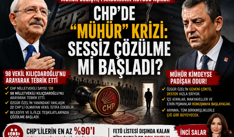 CHP’de “Mühür” Krizi: Sessiz Çözülme mi Başladı?