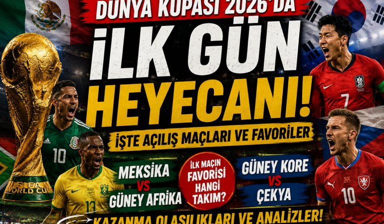 Dünya Kupası’nda İlk Gün Heyecanı: İşte Açılış Maçları ve Favoriler?