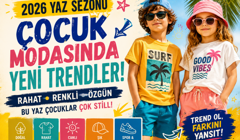 2026 Çocuk Modasında Renkli Devrim: Yazın En Popüler Trendleri Açıklandı?