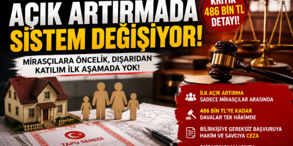 Miras Davalarında Tarihi Değişim! Açık Artırmada Yeni Dönem Başlıyor!