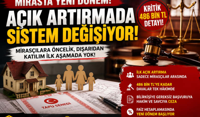 Miras Davalarında Tarihi Değişim! Açık Artırmada Yeni Dönem Başlıyor!