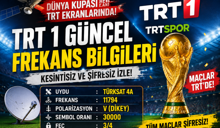 TRT 1 Dünya Kupası Frekansı 2026: Şifresiz İzlemenin Yolu?