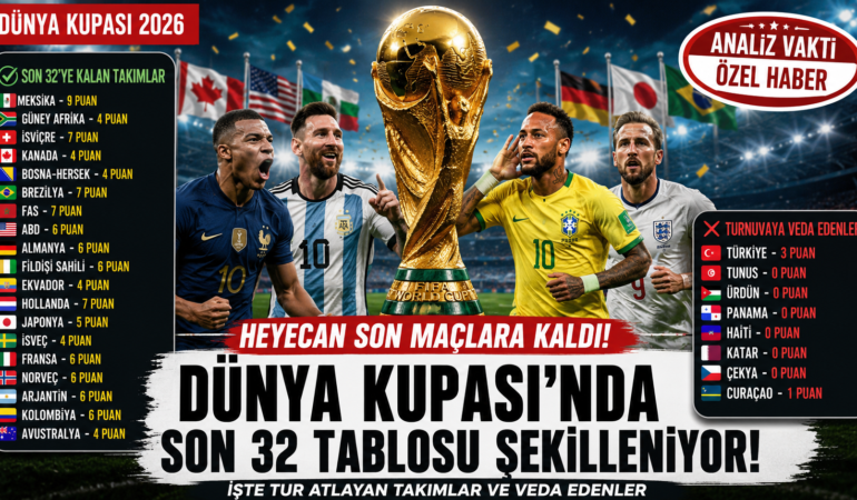 Dünya Kupası’nda Son 32 Tablosu Şekilleniyor! İşte Tur Atlayanlar ve Veda Edenler?