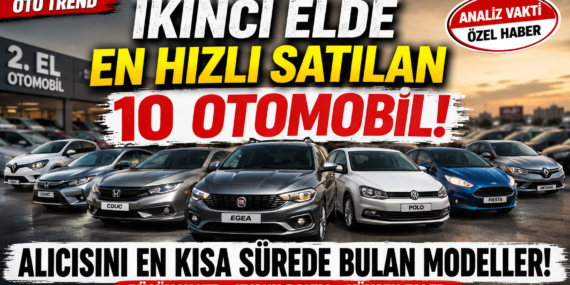 İkinci Elde En Hızlı Satılan Otomobiller Belli Oldu! İşte Alıcısını Bekletmeyen 10 Model?