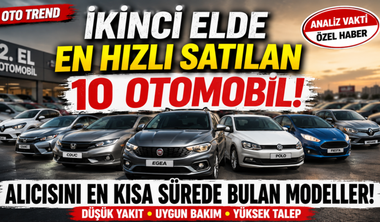 İkinci Elde En Hızlı Satılan Otomobiller Belli Oldu! İşte Alıcısını Bekletmeyen 10 Model?