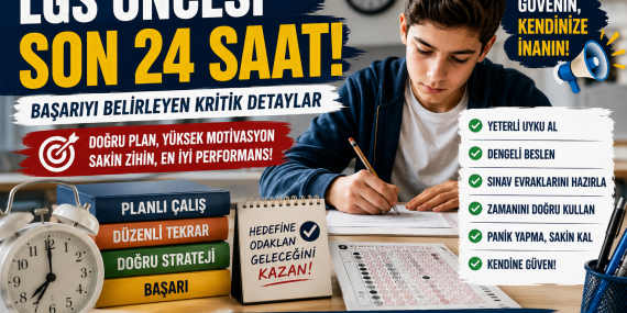 LGS Öncesi Son 24 Saat: Başarıyı Belirleyen Kritik Detaylar?
