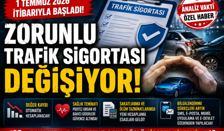 Zorunlu Trafik Sigortasında Yeni Dönem Başladı! Değer Kaybı ve Tazminat Kuralları Değişti?