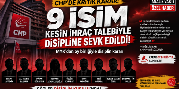 CHP’de Kritik Kırılma: 9 İsim İhraç Sürecinde?