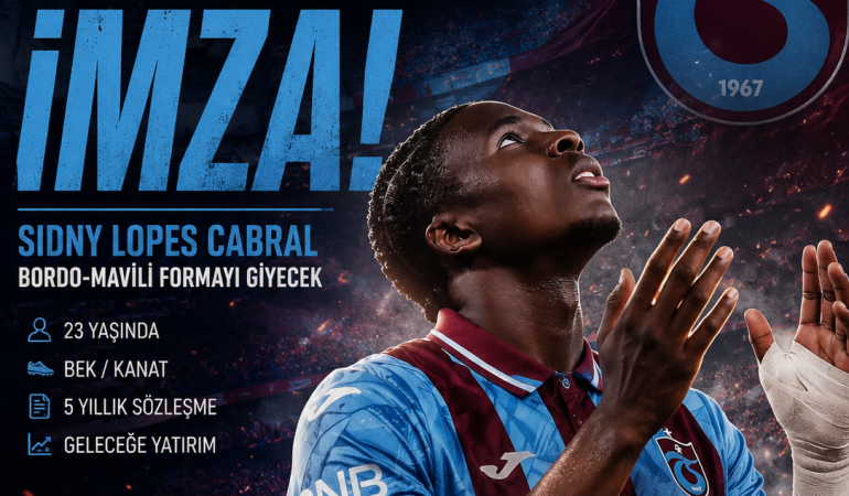 Trabzonspor’dan Geleceğe Yatırım! Cabral Resmen Bordo-Mavili?