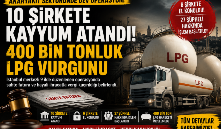 Akaryakıtta Dev Operasyon: 10 Şirkete Kayyum, 400 Bin Tonluk LPG Şüphesi?