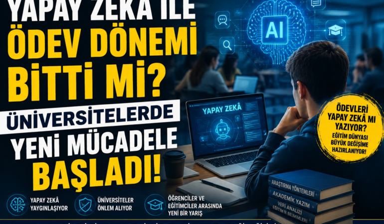 Yapay Zekâ ile Ödev Dönemi Bitti mi? Üniversitelerde Yeni Mücadele Başladı?