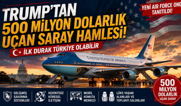 Trump’tan 500 Milyon Dolarlık Uçan Saray Hamlesi: İlk Durak Türkiye Olabilir?