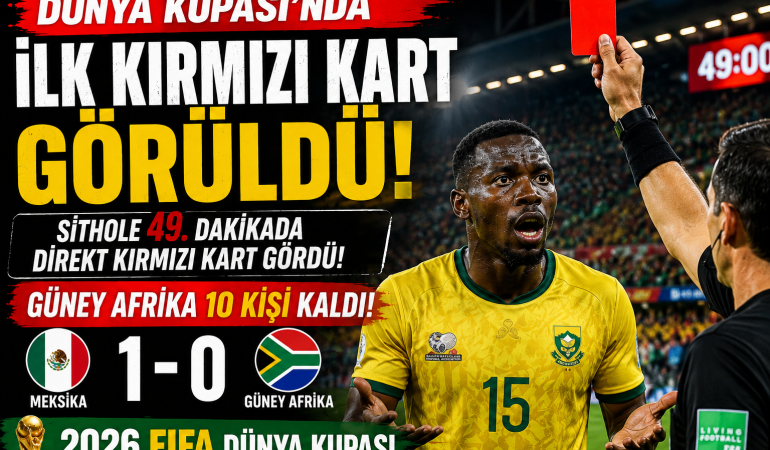 Dünya Kupası’nda İlk Kırmızı Kart! Güney Afrika 10 Kişi Kaldı?