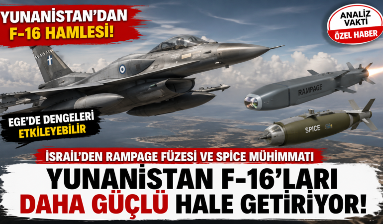 Yunanistan’dan F-16 Hamlesi! İsrail Füzeleri Ege Dengelerini Etkileyebilir?