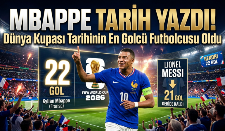 Mbappe Tarih Yazdı! Messi’nin Rekorunu Geride Bıraktı