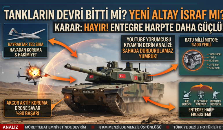 Yeni Nesil Harp Sahasında Zırhlı Güç: Tankların Devri Bitti mi, Türkiye Neden ALTAY’ı Üretiyor?