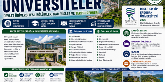 Rize’deki Üniversiteler: Devlet Üniversitesi, Bölümler, Kampüsler ve Tercih Rehberi