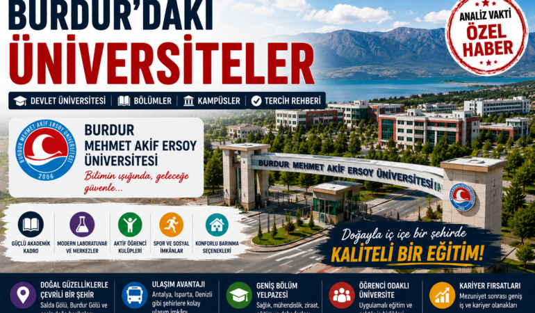 Burdur’daki Üniversiteler: Devlet Üniversitesi, Bölümler, Kampüsler ve Tercih Rehberi