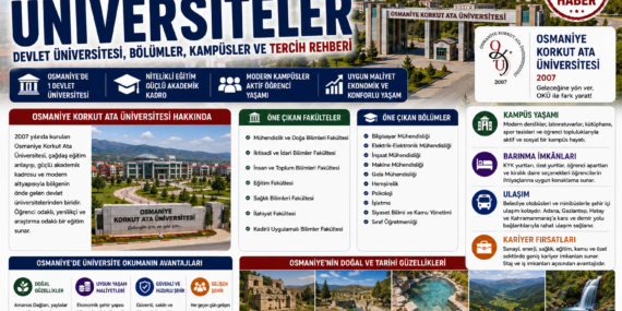 Osmaniye’deki Üniversiteler: Devlet Üniversitesi, Bölümler, Kampüsler ve Tercih Rehberi