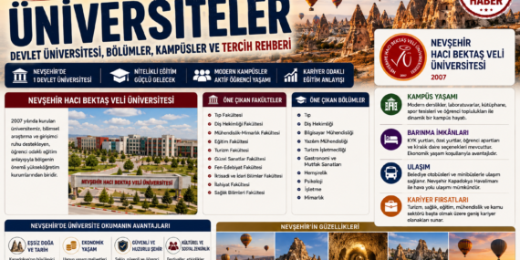 Nevşehir’deki Üniversiteler: Devlet Üniversitesi, Bölümler, Kampüsler ve Tercih Rehberi
