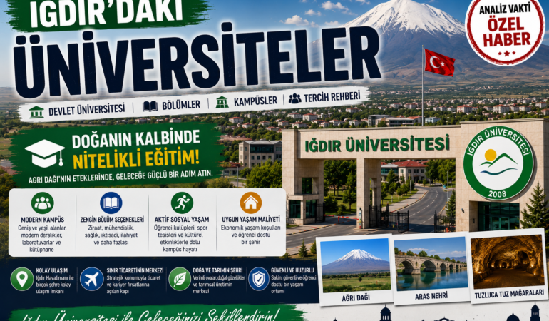 Iğdır’daki Üniversiteler: Devlet Üniversitesi, Bölümler, Kampüsler ve Tercih Rehberi