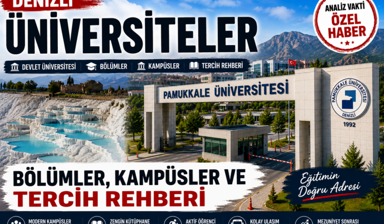Denizli’deki Üniversiteler: Devlet Üniversitesi, Bölümler, Kampüsler ve Tercih Rehberi