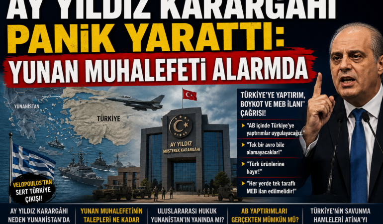 Ay Yıldız Karargâhı Panik Yarattı: Yunan Muhalefeti Alarmda