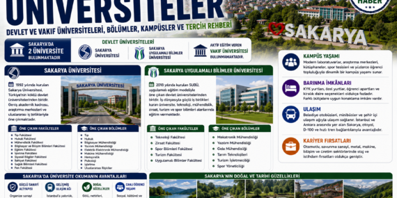Sakarya’daki Üniversiteler: Devlet ve Vakıf Üniversiteleri, Bölümler, Kampüsler ve Tercih Rehberi