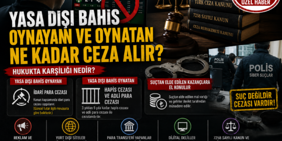 Yasadışı Bahis Oynayan ve Oynatan Ne Kadar Ceza Alır? Hukuktaki Karşılığı Nedir?