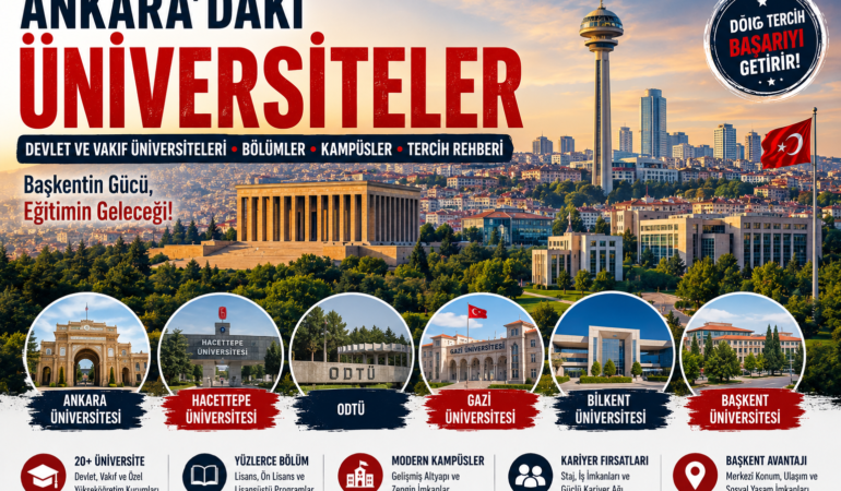 Ankara’daki Üniversiteler: Devlet ve Vakıf Üniversiteleri, Bölümler, Kampüsler ve Tercih Rehberi