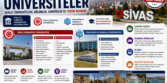 Sivas’taki Üniversiteler: Devlet Üniversitesi, Bölümler, Kampüsler ve Tercih Rehberi