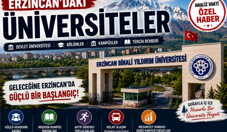 Erzincan’daki Üniversiteler: Devlet Üniversitesi, Bölümler, Kampüsler ve Tercih Rehberi