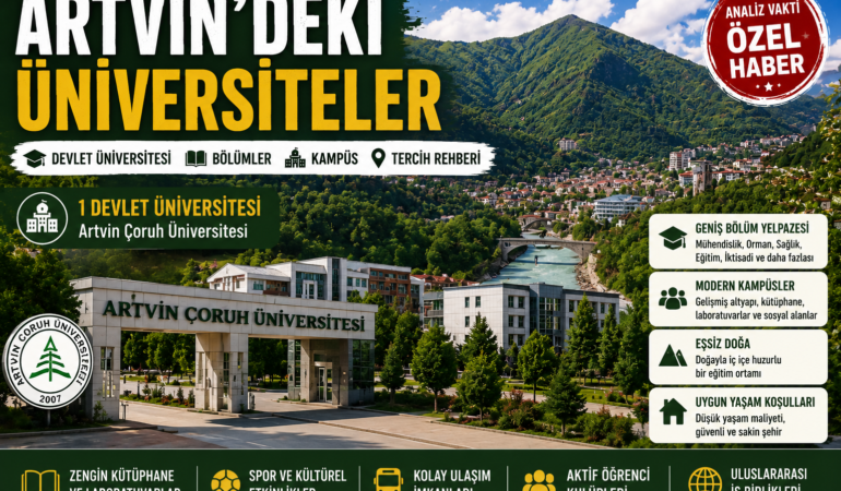 Artvin’deki Üniversiteler: Devlet Üniversitesi, Bölümler, Kampüs ve Tercih Rehberi