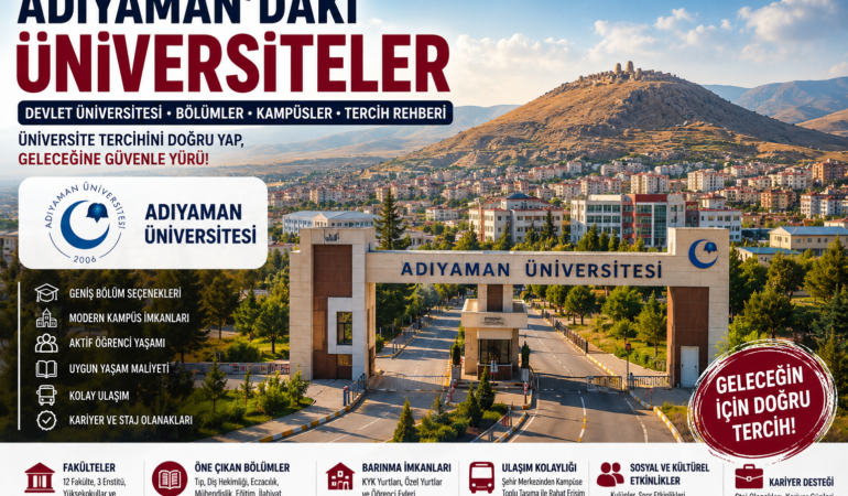 Adıyaman’daki Üniversiteler: Devlet Üniversiteleri, Bölümler, Kampüsler ve Tercih Rehberi?