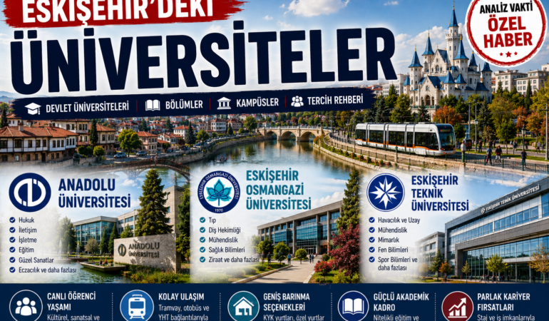 Eskişehir’deki Üniversiteler: Devlet ve Vakıf Üniversiteleri, Bölümler, Kampüsler ve Tercih Rehberi