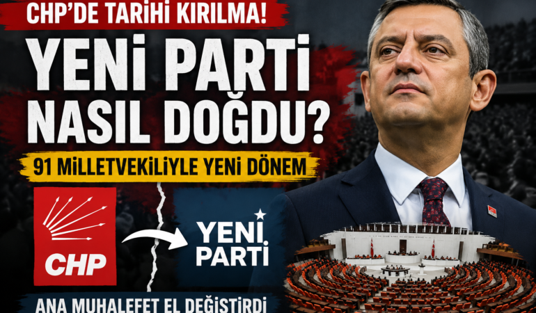 CHP’de Tarihi Kırılma: Yeni Parti Nasıl Doğdu? Türkiye Siyasetinde Yeni Bir Sayfa