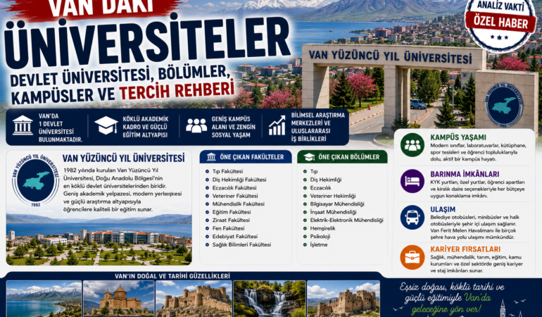 Van’daki Üniversiteler: Devlet Üniversitesi, Bölümler, Kampüsler ve Tercih Rehberi