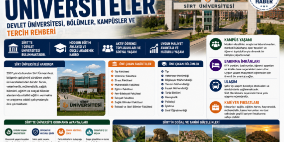 Siirt’teki Üniversiteler: Devlet Üniversitesi, Bölümler, Kampüsler ve Tercih Rehberi