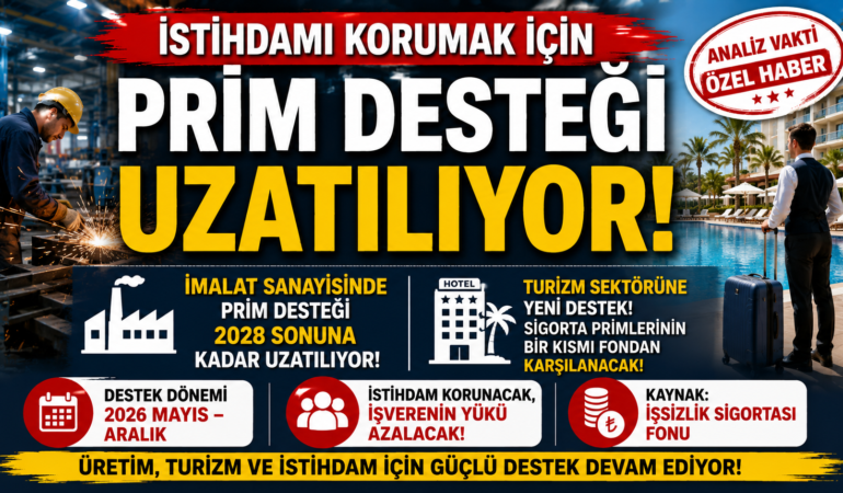 İstihdam Desteğinde Yeni Adım! Prim Teşvikleri Uzatılıyor?