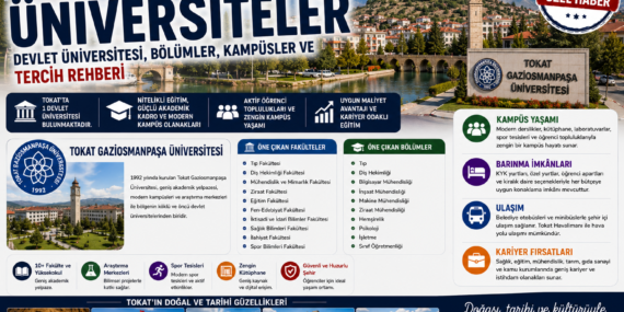 Tokat’taki Üniversiteler: Devlet Üniversitesi, Bölümler, Kampüsler ve Tercih Rehberi