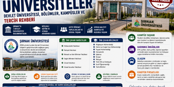 Şırnak’taki Üniversiteler: Devlet Üniversitesi, Bölümler, Kampüsler ve Tercih Rehberi