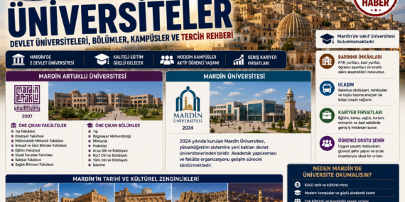 Mardin’deki Üniversiteler: Devlet ve Vakıf Üniversiteleri, Bölümler, Kampüsler ve Tercih Rehberi