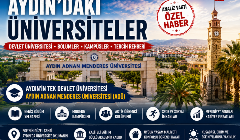 Aydın’daki Üniversiteler: Devlet Üniversitesi, Bölümler, Kampüsler ve Tercih Rehberi?