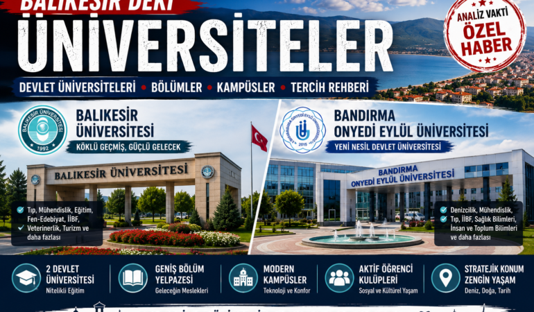 Balıkesir’deki Üniversiteler: Devlet Üniversitesi, Bölümler, Kampüsler ve Tercih Rehberi