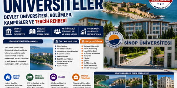 Sinop’taki Üniversiteler: Devlet Üniversitesi, Bölümler, Kampüsler ve Tercih Rehberi